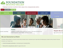 Tablet Screenshot of foundationbeyondbelief.org